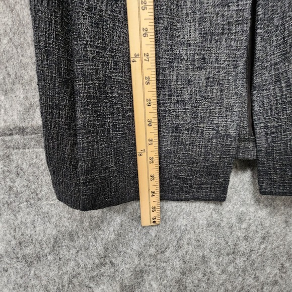 Eileen Fisher Crosshatch Jacquard Long Cardigan Jacket Size XS Nuetral Lagenlook - Picture 11 of 11